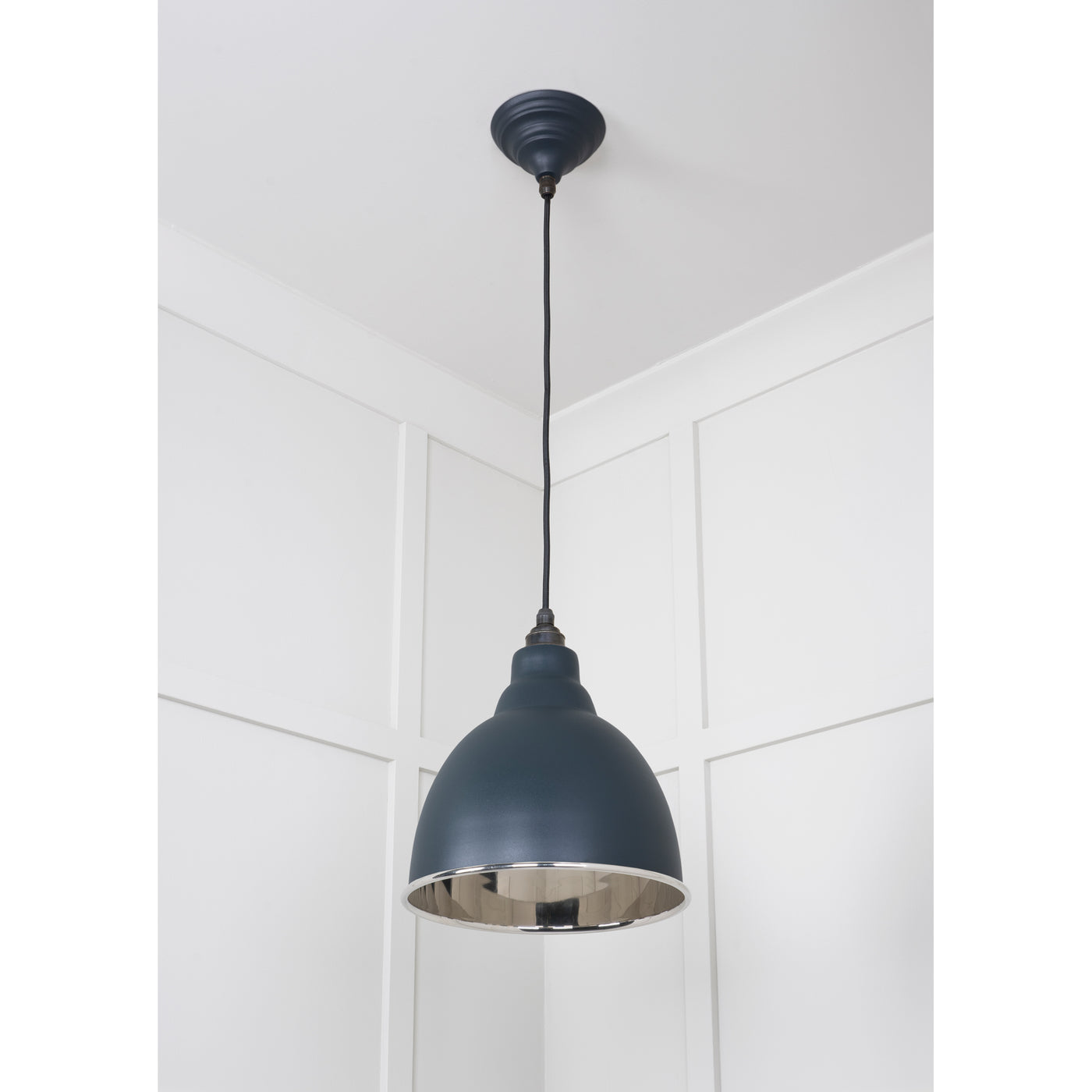 From The Anvil 49504SO - Smooth Nickel Brindley Pendant in Soot #finish_soot