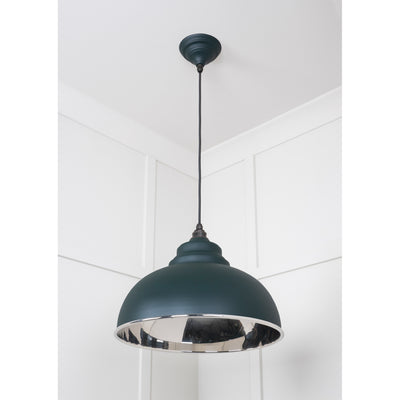 From The Anvil 49505DI - Smooth Nickel Harborne Pendant in Dingle #finish_dingle