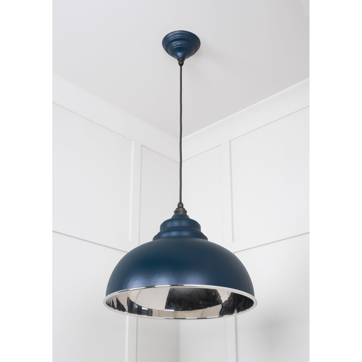 From The Anvil 49505DU - Smooth Nickel Harborne Pendant in Dusk #finish_dusk