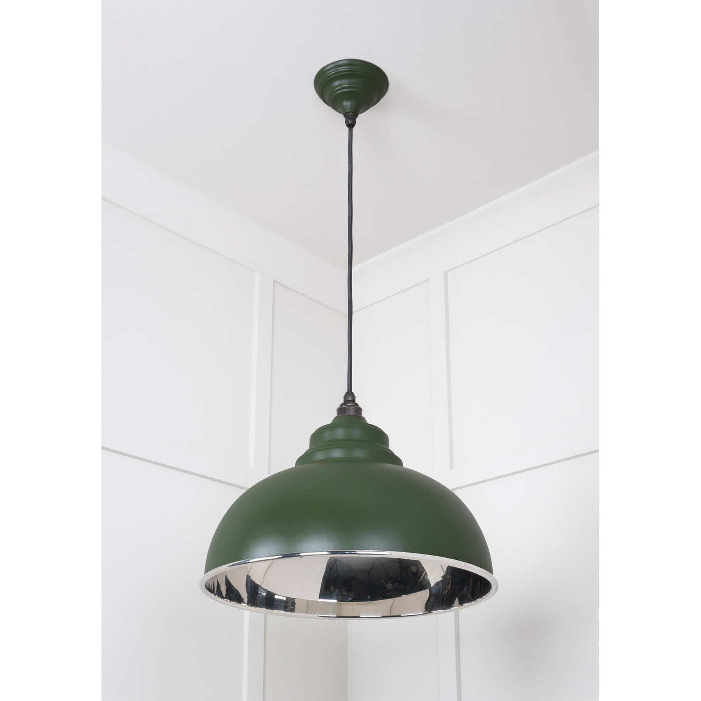 From The Anvil 49505H - Smooth Nickel Harborne Pendant in Heath #finish_heath