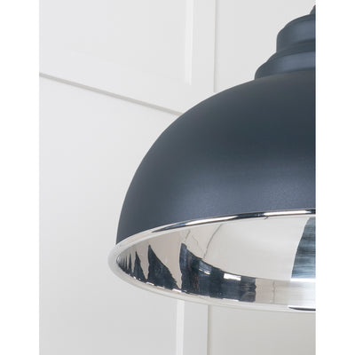 From The Anvil 49505SO - Smooth Nickel Harborne Pendant in Soot #finish_soot