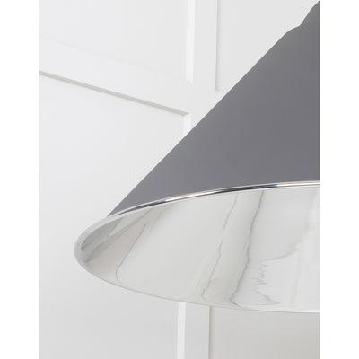 From The Anvil 49506BL - Smooth Nickel Hockley Pendant in Bluff #finish_bluff