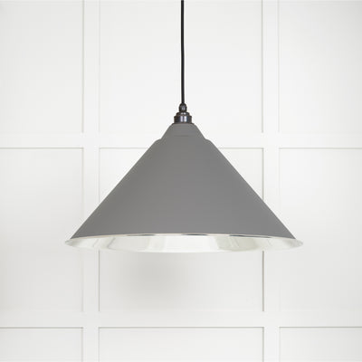 From The Anvil 49506BL - Smooth Nickel Hockley Pendant in Bluff  #finish_bluff