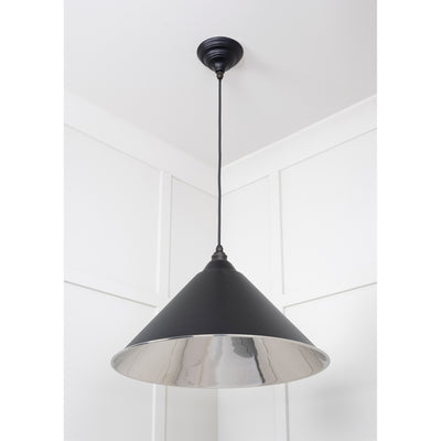 From The Anvil 49506EB - Smooth Nickel Hockley Pendant in Elan Black #finish_elan-black