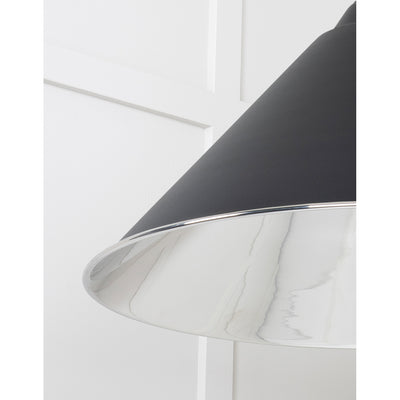 From The Anvil 49506EB - Smooth Nickel Hockley Pendant in Elan Black #finish_elan-black