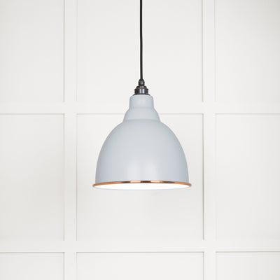 From The Anvil 49507BI - White Gloss Brindley Pendant in Birch  #finish_birch