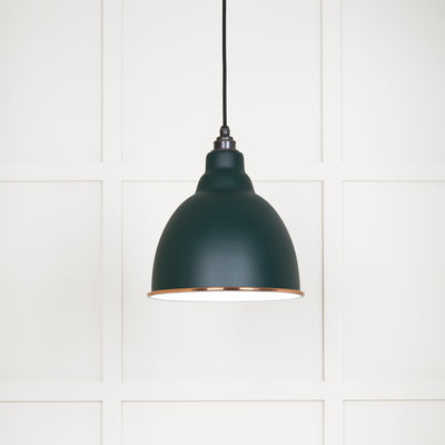 From The Anvil 49507DI - White Gloss Brindley Pendant in Dingle  #finish_dingle