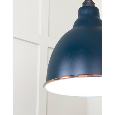 From The Anvil 49507DU - White Gloss Brindley Pendant in Dusk #finish_dusk