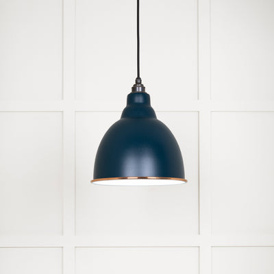 From The Anvil 49507DU - White Gloss Brindley Pendant in Dusk  #finish_dusk