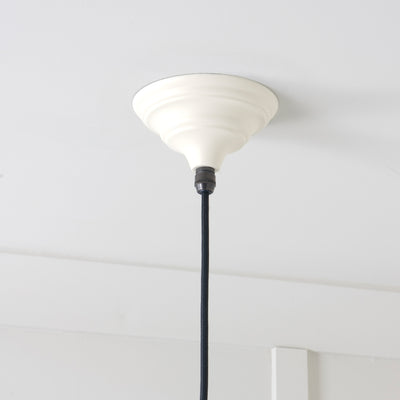 From The Anvil 49507TE - White Gloss Brindley Pendant in Teasel #finish_teasel