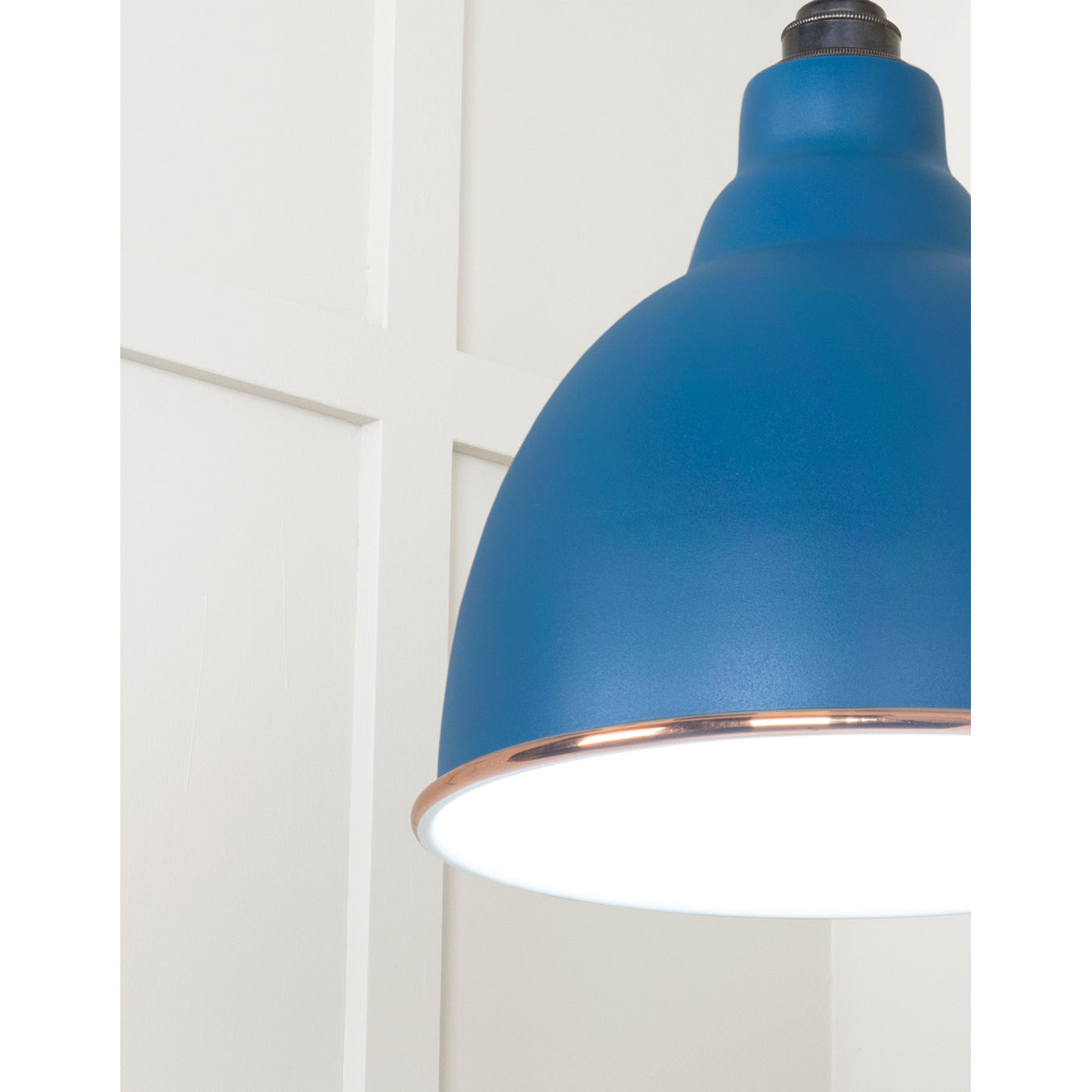 From The Anvil 49507U - White Gloss Brindley Pendant in Upstream #finish_upstream