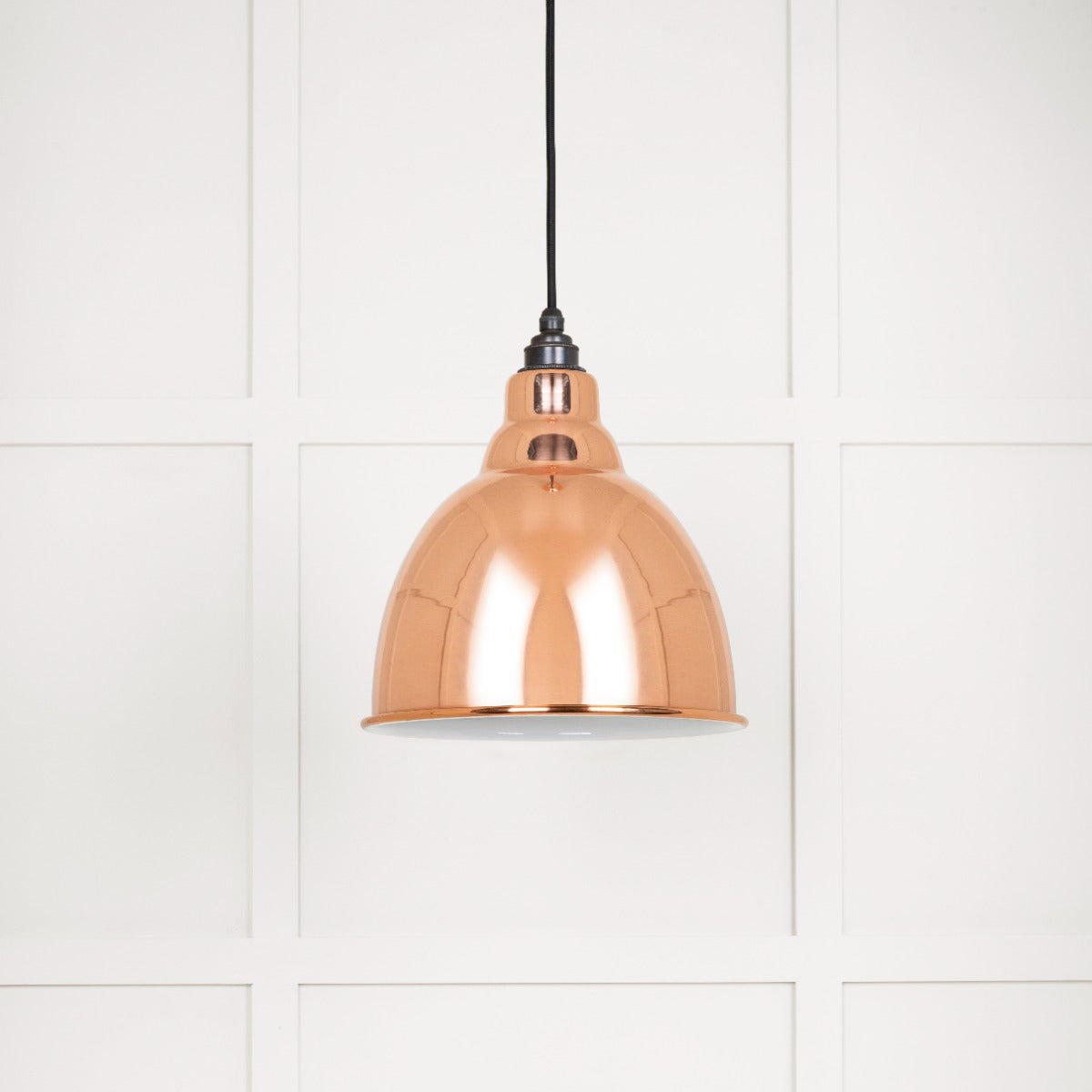 From The Anvil 49507 - White Gloss Brindley Pendant in Copper #finish_copper