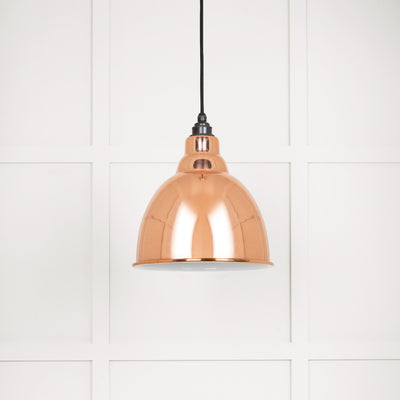 From The Anvil 49507 - White Gloss Brindley Pendant in Copper #finish_copper