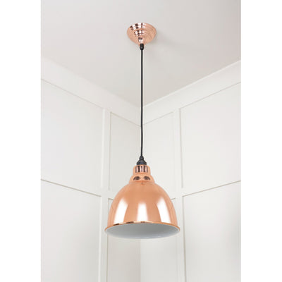 From The Anvil 49507 - White Gloss Brindley Pendant in Copper #finish_copper