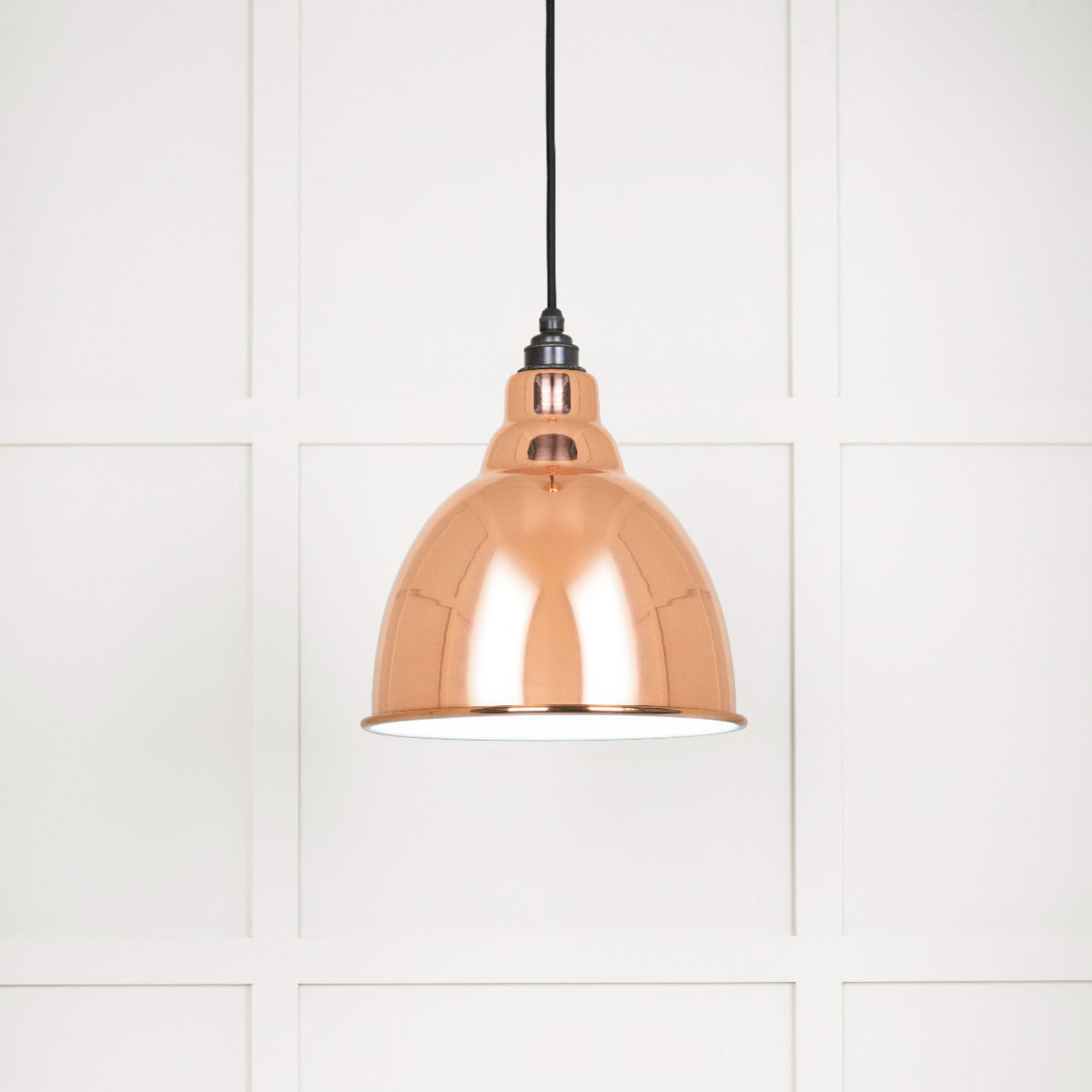 From The Anvil 49507 - White Gloss Brindley Pendant in Copper #finish_copper