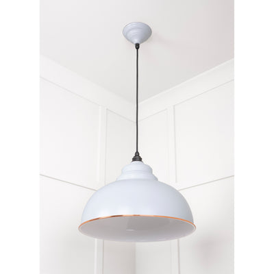 From The Anvil 49508BI - White Gloss Harborne Pendant in Birch #finish_birch