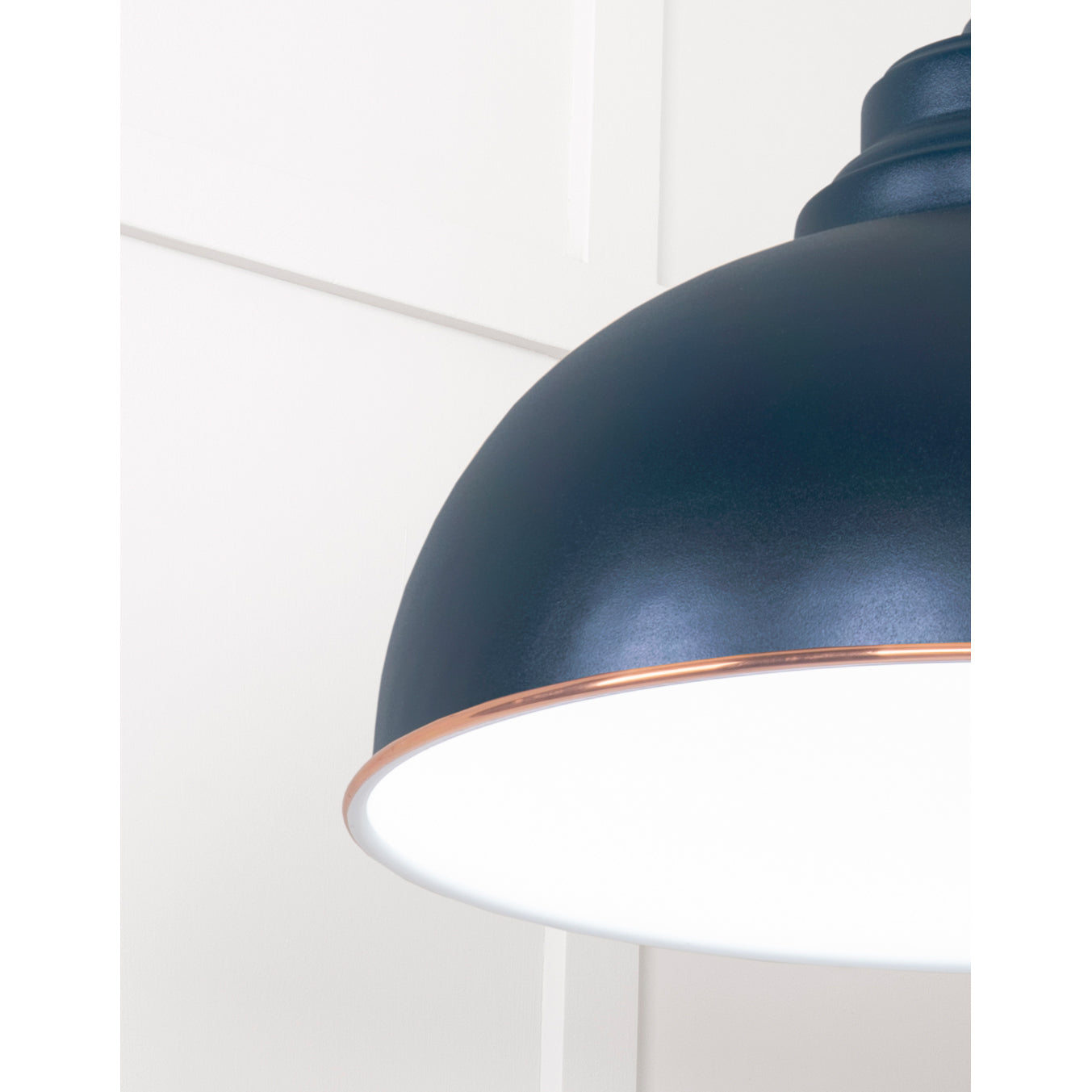 From The Anvil 49508DU - White Gloss Harborne Pendant in Dusk #finish_dusk