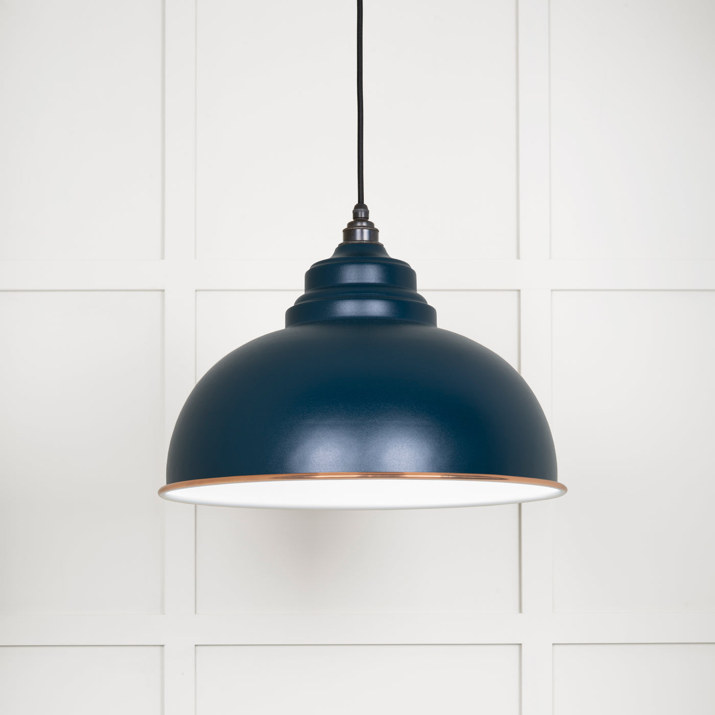 From The Anvil 49508DU - White Gloss Harborne Pendant in Dusk  #finish_dusk