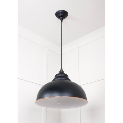 From The Anvil 49508EB - White Gloss Harborne Pendant in Elan Black #finish_elan-black