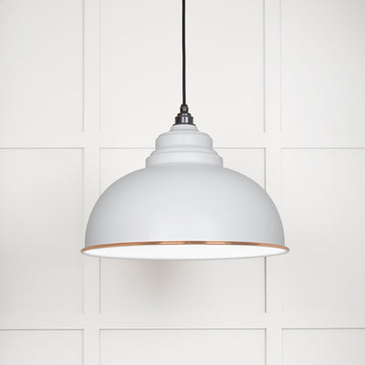 From The Anvil 49508F - White Gloss Harborne Pendant in Flock  #finish_flock