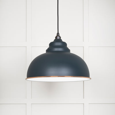 From The Anvil 49508SO - White Gloss Harborne Pendant in Soot  #finish_soot