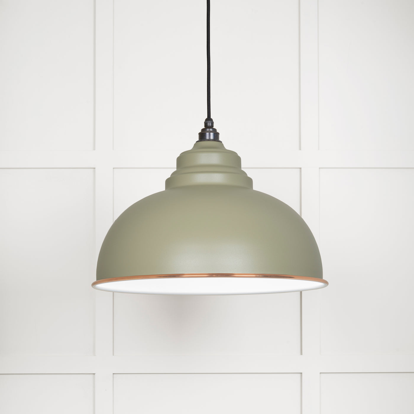 From The Anvil 49508TU - White Gloss Harborne Pendant in Tump  #finish_tump