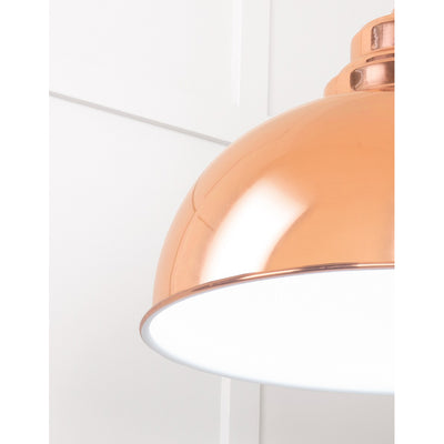 From The Anvil 49508 - White Gloss Harborne Pendant in Copper #finish_copper