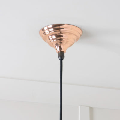 From The Anvil 49508 - White Gloss Harborne Pendant in Copper #finish_copper