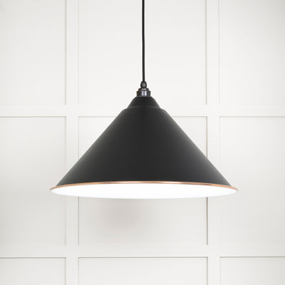 From The Anvil 49510EB - White Gloss Hockley Pendant in Elan Black  #finish_elan-black