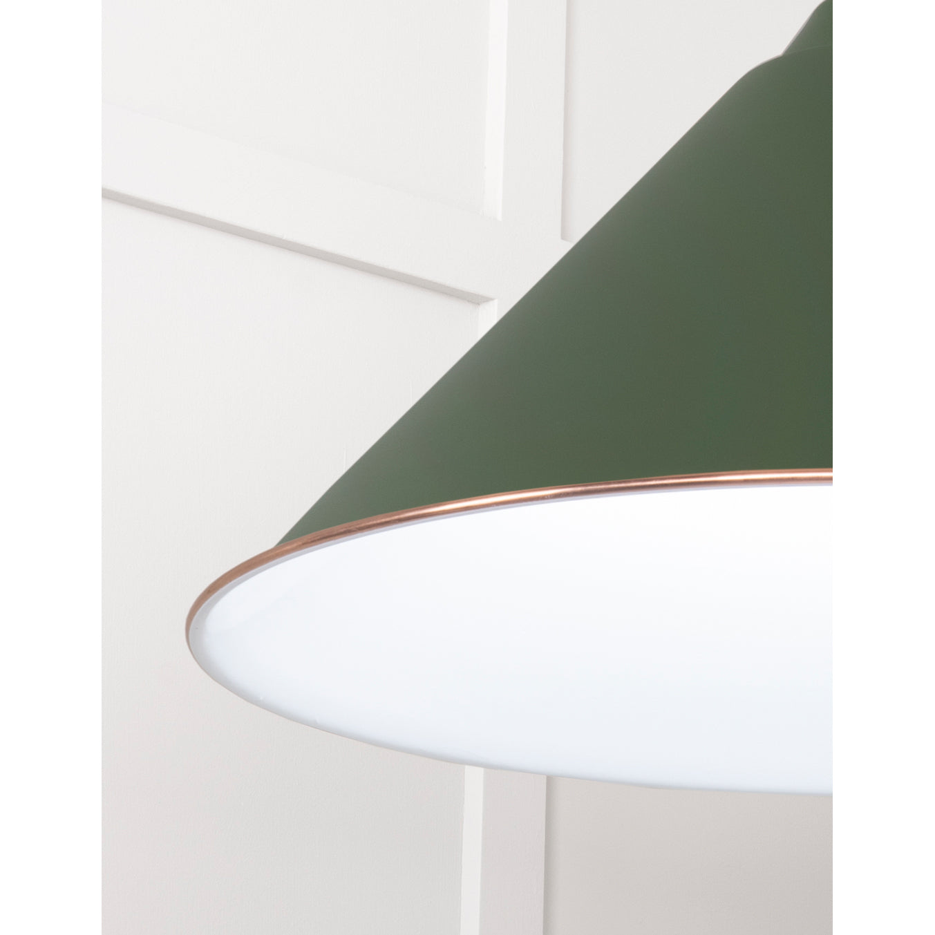 From The Anvil 49510H - White Gloss Hockley Pendant in Heath #finish_heath