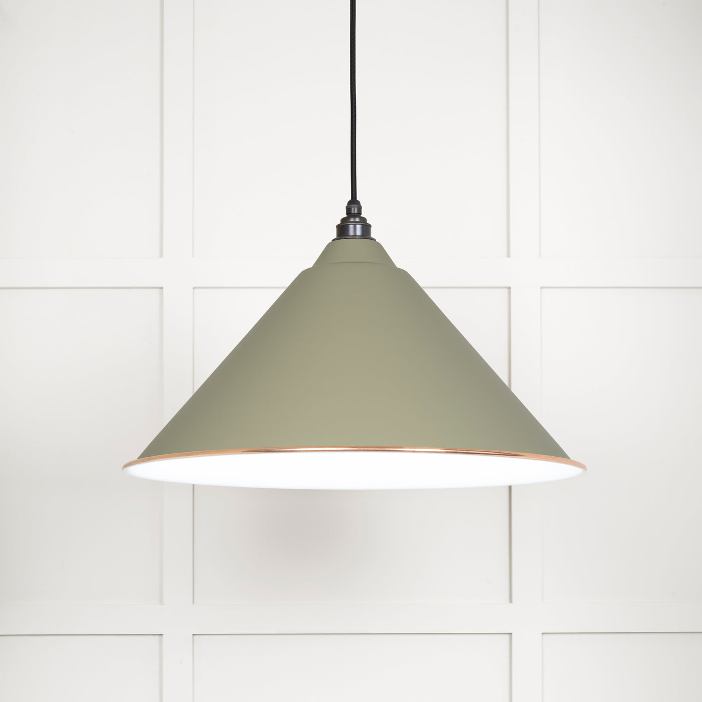 From The Anvil 49510TU - White Gloss Hockley Pendant in Tump  #finish_tump