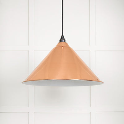 From The Anvil 49510 - White Gloss Hockley Pendant in Copper #finish_copper