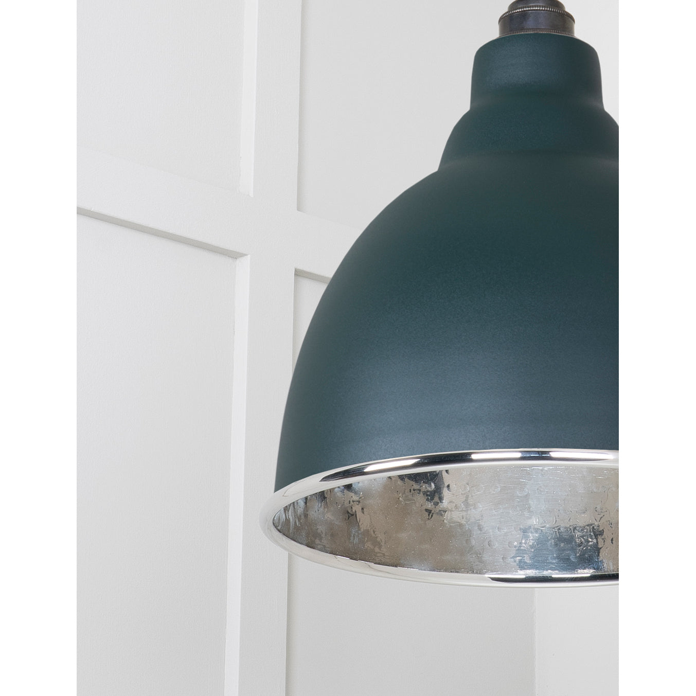 From The Anvil 49511DI - Hammered Nickel Brindley Pendant in Dingle #finish_dingle