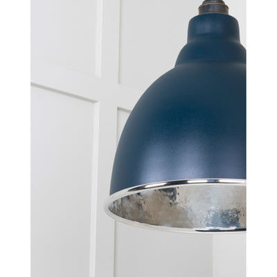 From The Anvil 49511DU - Hammered Nickel Brindley Pendant in Dusk #finish_dusk