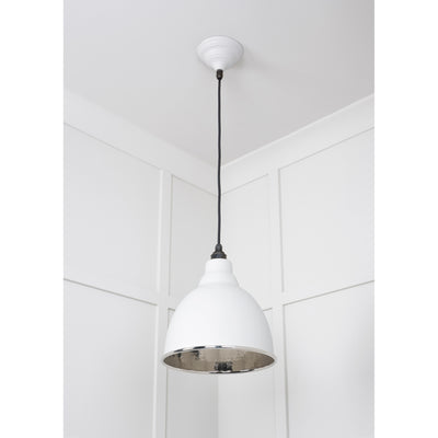 From The Anvil 49511F - Hammered Nickel Brindley Pendant in Flock #finish_flock