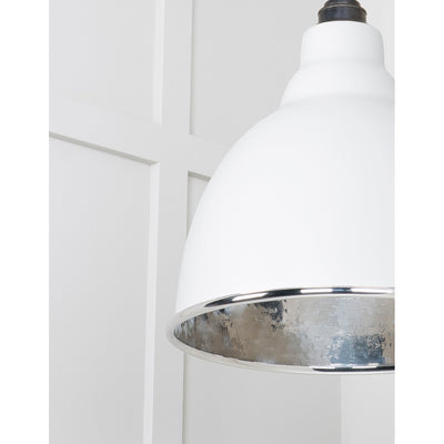 From The Anvil 49511F - Hammered Nickel Brindley Pendant in Flock #finish_flock