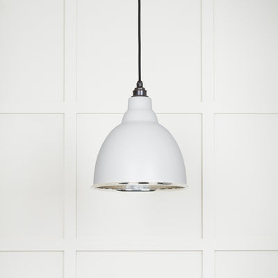 From The Anvil 49511F - Hammered Nickel Brindley Pendant in Flock  #finish_flock