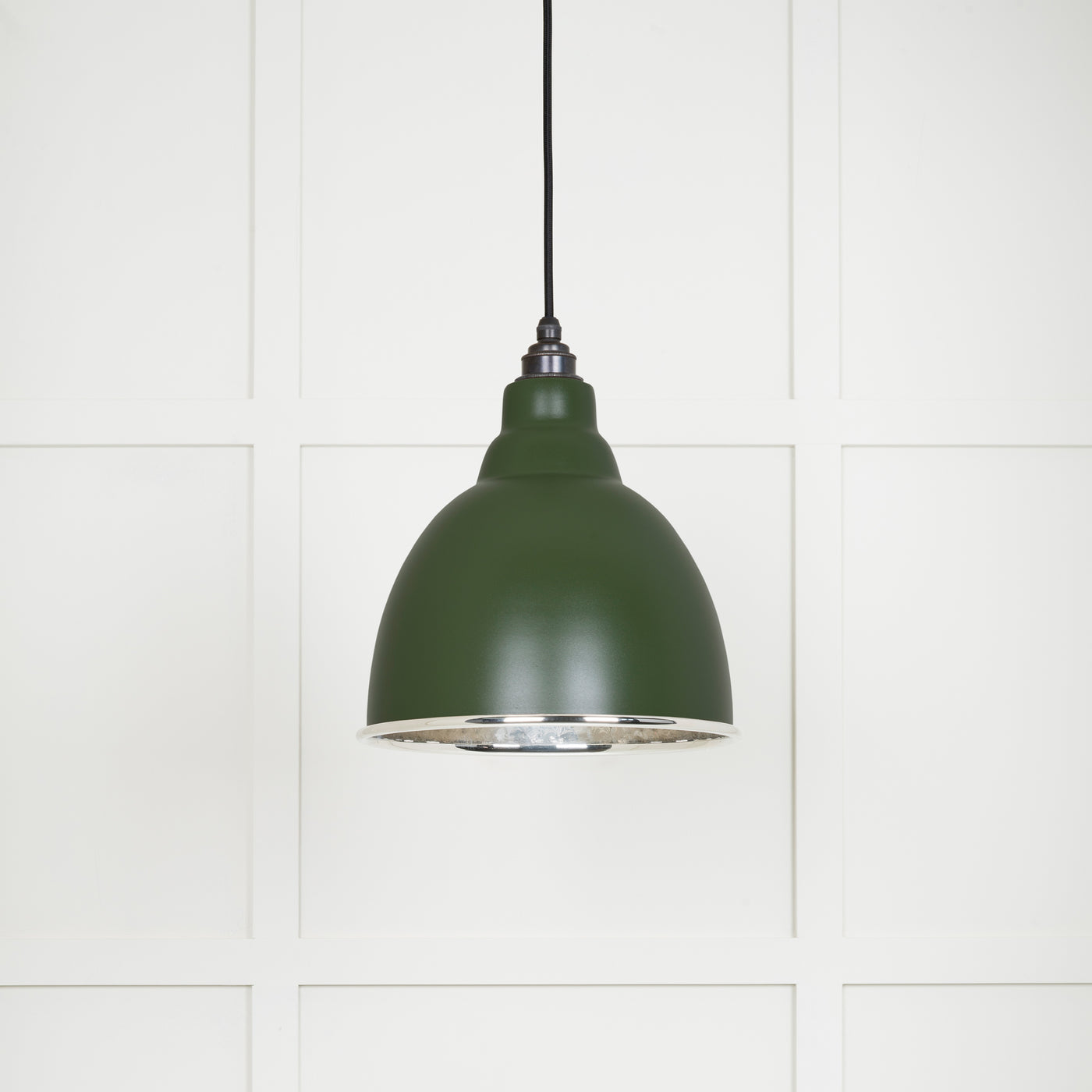 From The Anvil 49511H - Hammered Nickel Brindley Pendant in Heath  #finish_heath