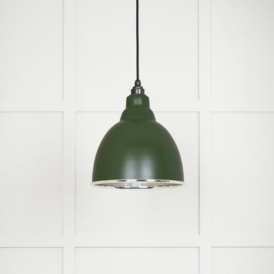 From The Anvil 49511H - Hammered Nickel Brindley Pendant in Heath  #finish_heath