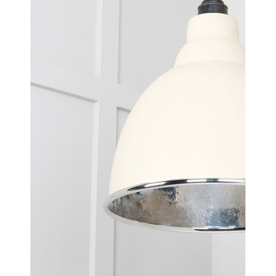 From The Anvil 49511TE - Hammered Nickel Brindley Pendant in Teasel #finish_teasel