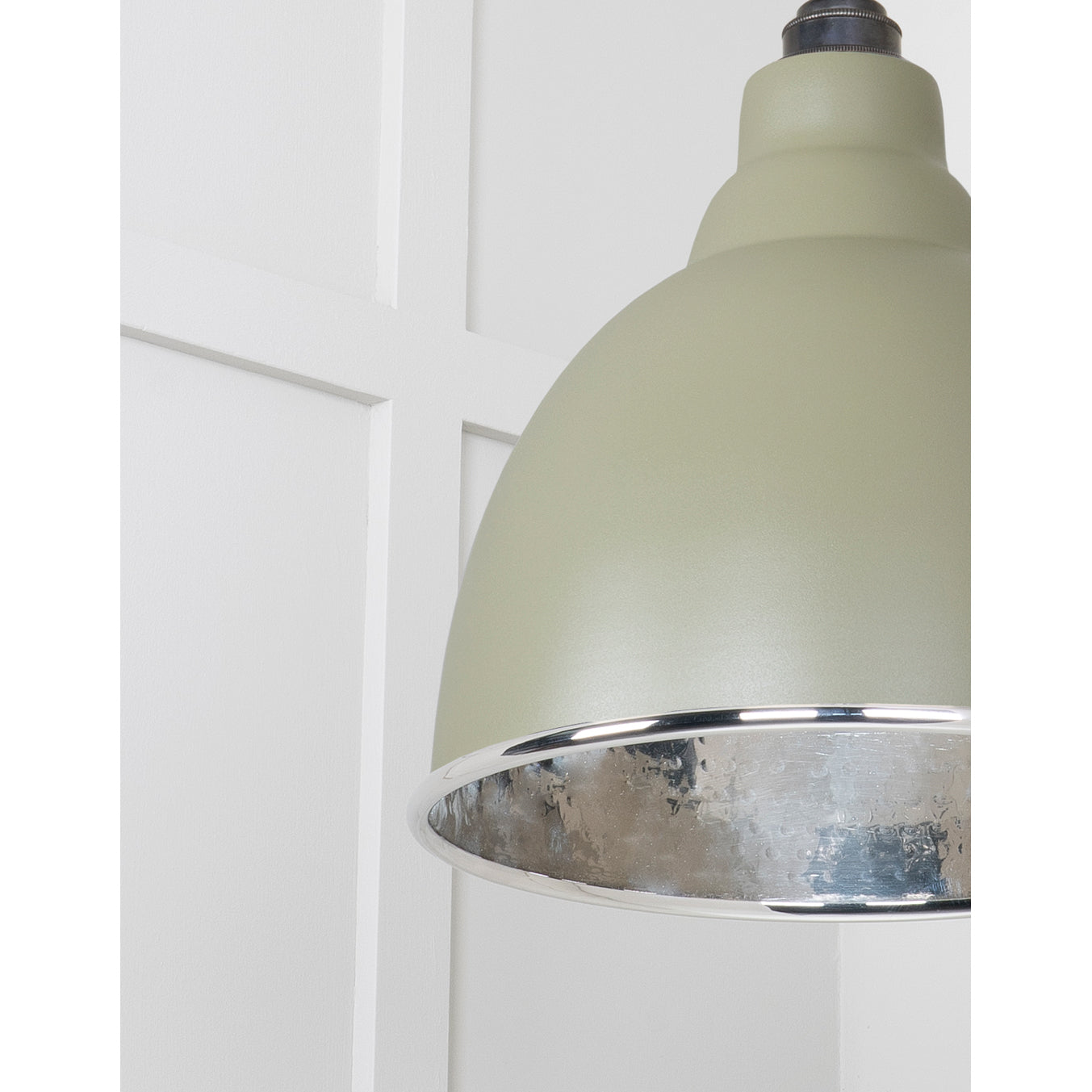 From The Anvil 49511TU - Hammered Nickel Brindley Pendant in Tump #finish_tump