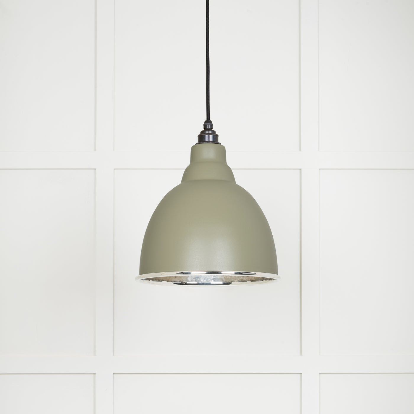 From The Anvil 49511TU - Hammered Nickel Brindley Pendant in Tump  #finish_tump