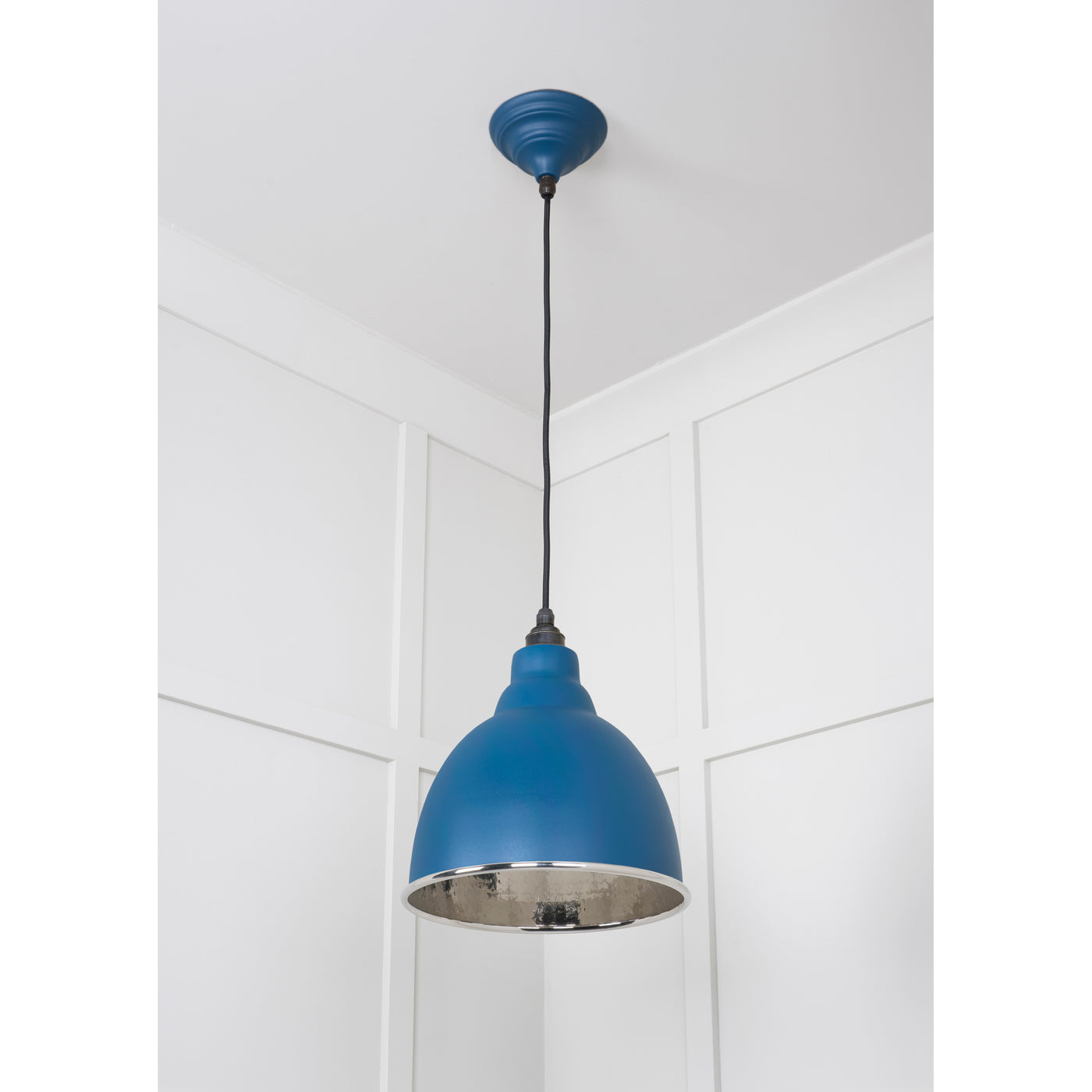 From The Anvil 49511U - Hammered Nickel Brindley Pendant in Upstream #finish_upstream