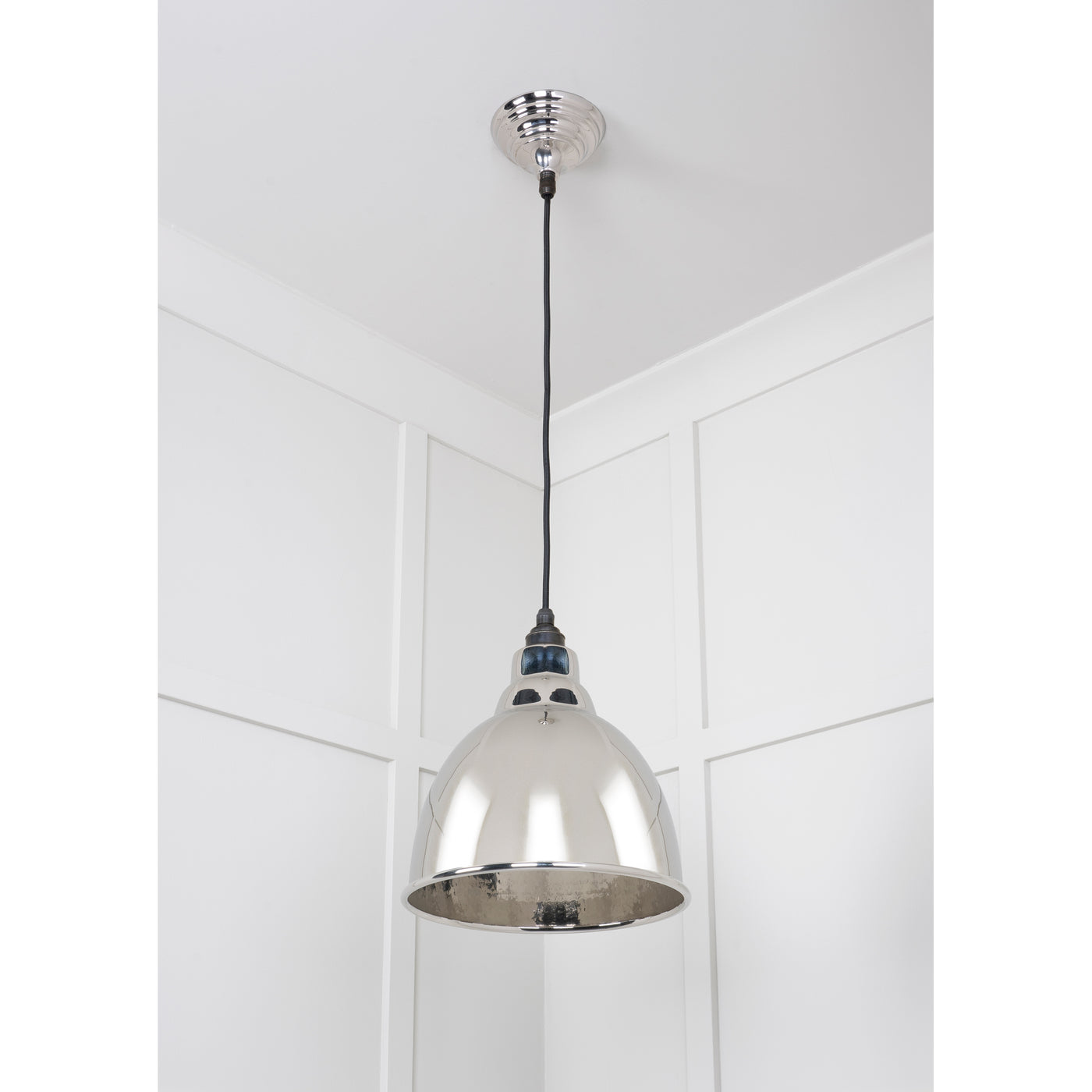 From The Anvil 49511 - Hammered Nickel Brindley Pendant #finish_hammered-nickel