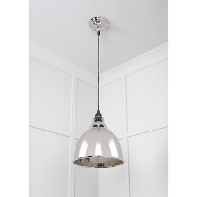 From The Anvil 49511 - Hammered Nickel Brindley Pendant #finish_hammered-nickel