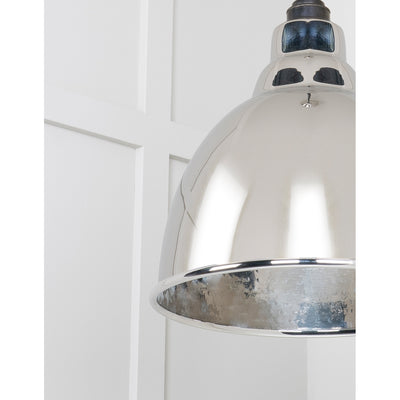 From The Anvil 49511 - Hammered Nickel Brindley Pendant #finish_hammered-nickel