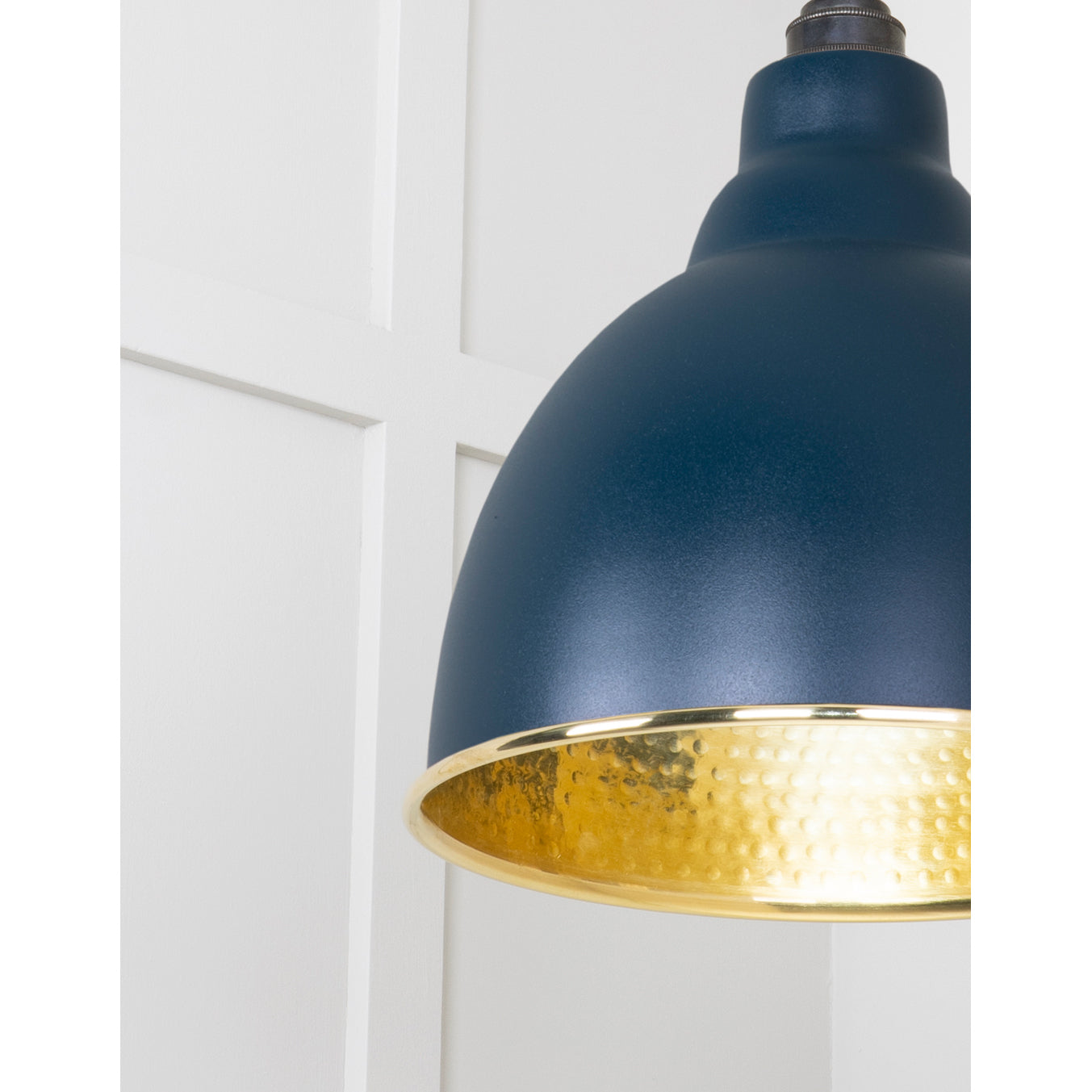 From The Anvil 49517DU - Hammered Brass Brindley Pendant in Dusk #finish_dusk