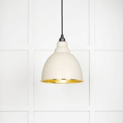 From The Anvil 49517TE - Hammered Brass Brindley Pendant in Teasel  #finish_teasel