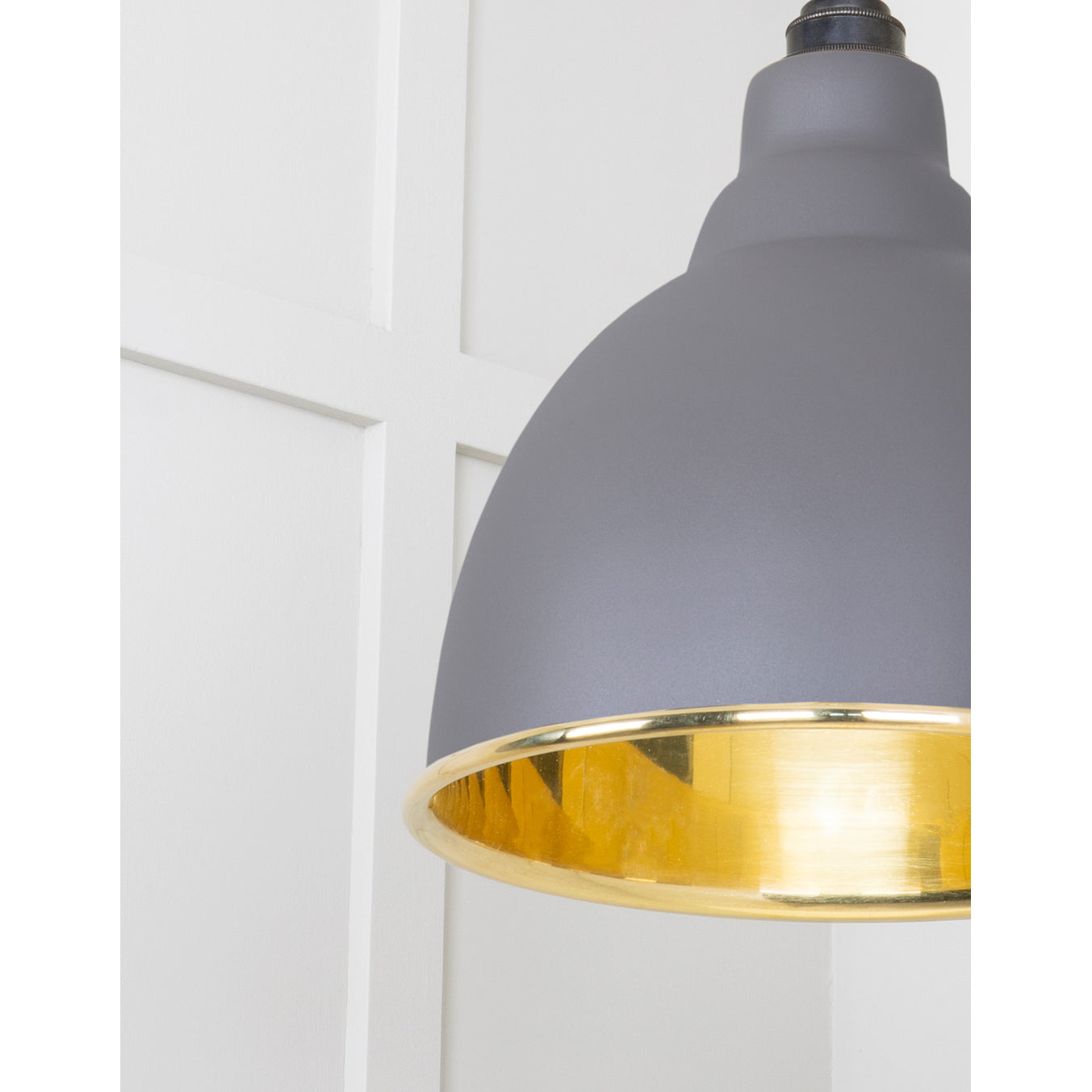 From The Anvil 49518BL - Smooth Brass Brindley Pendant in Bluff #finish_bluff