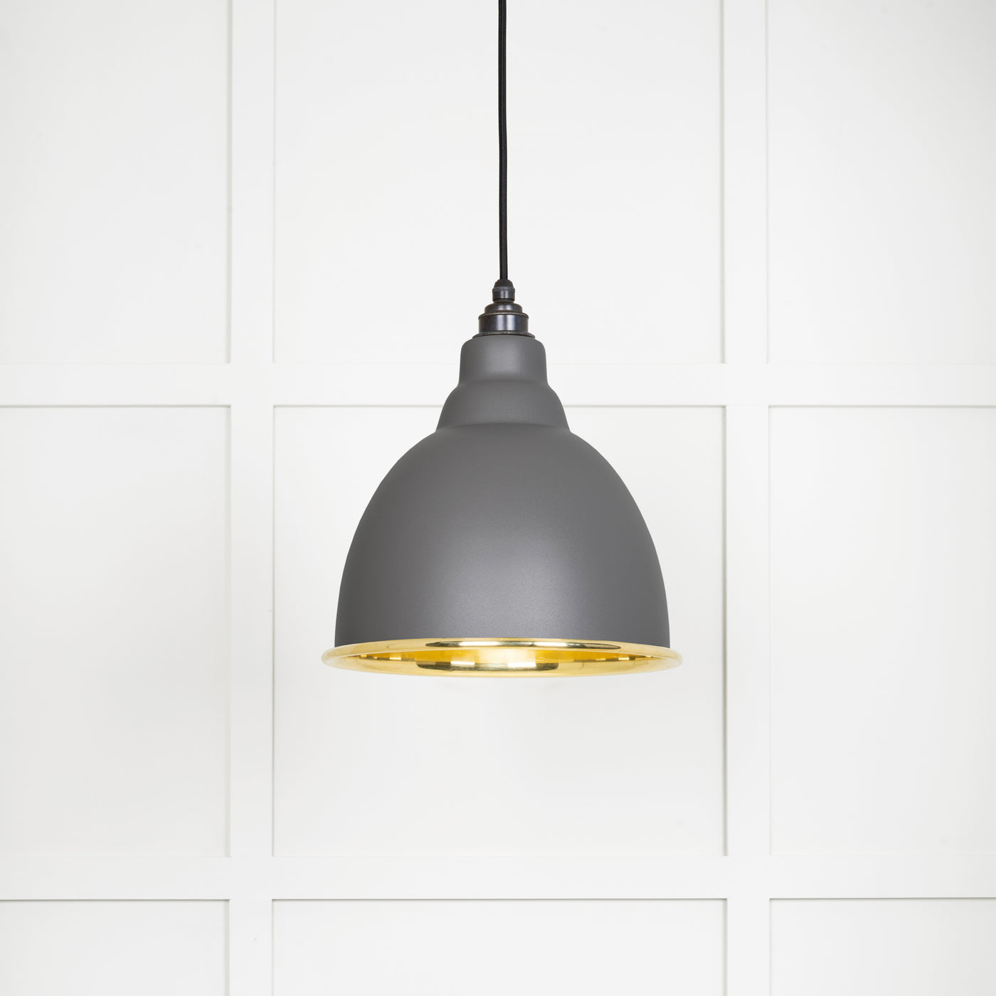 From The Anvil 49518BL - Smooth Brass Brindley Pendant in Bluff  #finish_bluff